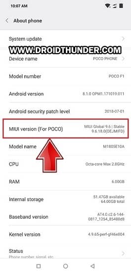 Bootloader Unlock Poco F1 MIUI version