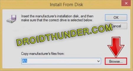 Install Android hardware wizard install from disk