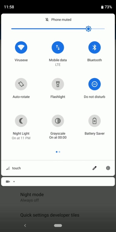 Enable Dark Mode Android 10 method 3 screenshot 1