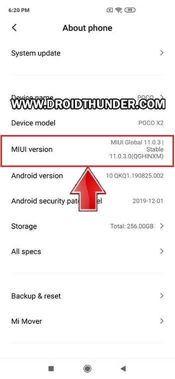 Install TWRP Recovery on Poco X2 miui version screenshot