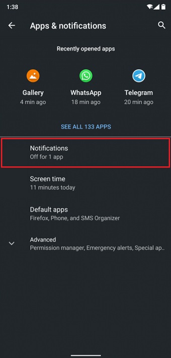 Turn off Smart Reply Android 10 screenshot 2