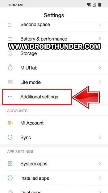 Unlock Bootloader of Poco X2 additional settings screenshot