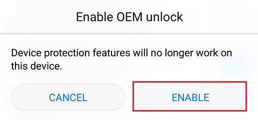 Unlock Bootloader of Poco X2 enable oem unlock screenshot