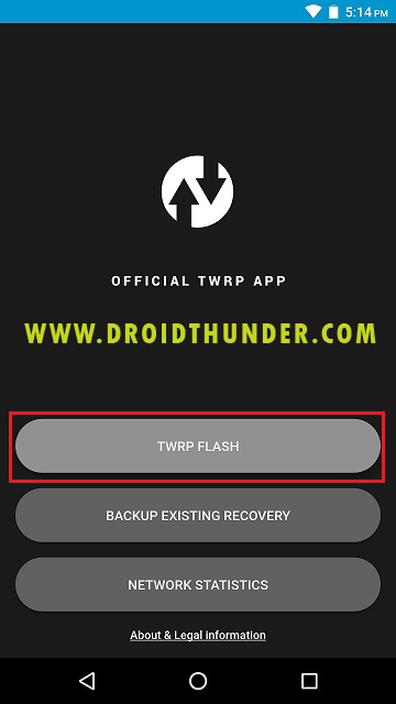 Install TWRP recovery on Galaxy M31 using Official TWRP app screenshot 1