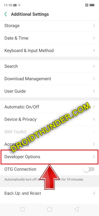 Unlock Bootloader of Realme X50 Pro enable USB debugging developer options screenshot