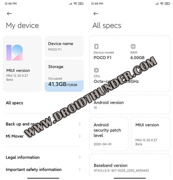 Install MIUI 12 on Poco F1 screenshot 2