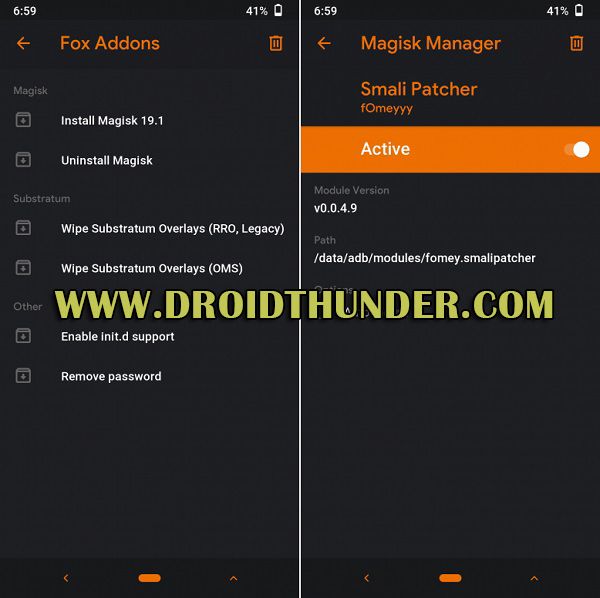 Orange Fox Recovery Magisk Manager