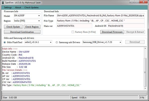 SamFirm Tool Download Firmware