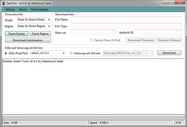 SamFirm v0.5.0 Tool