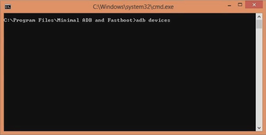 Unlock Bootloader of OnePlus 8 cmd window adb devices screenshot 4
