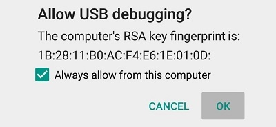 Unlock Bootloader of OnePlus 8 usb debugging screenshot 3