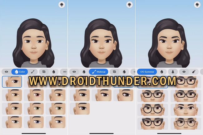 Emoji Sticker Eye Shape Color Glasses