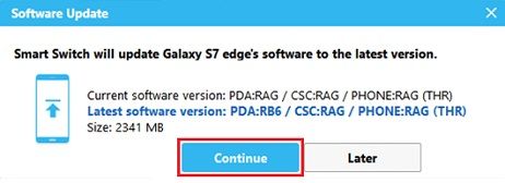 Download Samsung Firmware using Smart Switch