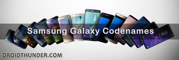 Samsung Galaxy Codenames