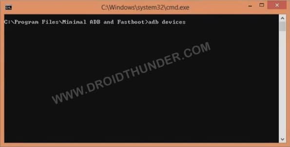 Unlock Bootloader of OnePlus 8T cmd window ADB devices command screenshot 4