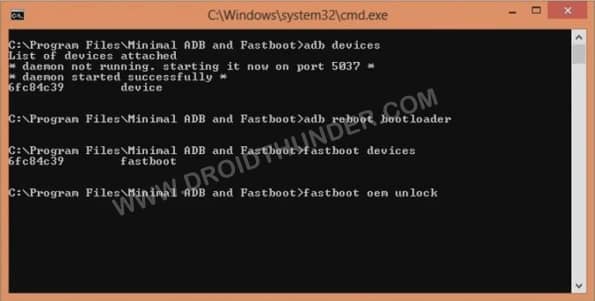 Unlock Bootloader of OnePlus 8T cmd window fastboot oem unlock screenshot 10