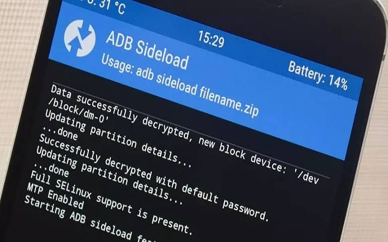 How to Flash Custom ROM using ADB sideload