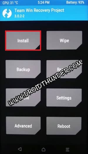 Flash custom ROM using TWRP