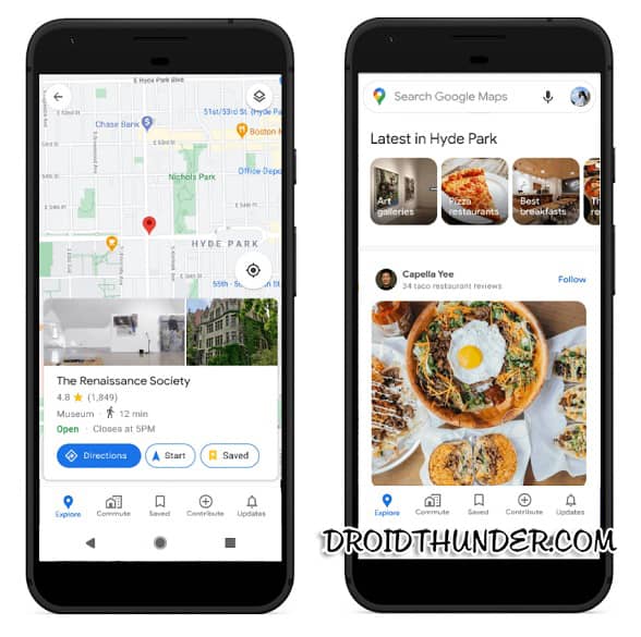 Google Maps Community Feed in Explore Tab