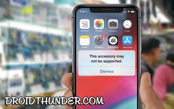 How to Fix this Accessory may not be suppported on iPhone