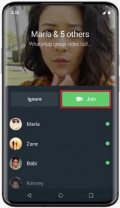 how to join ongoing group call on whatsapp
