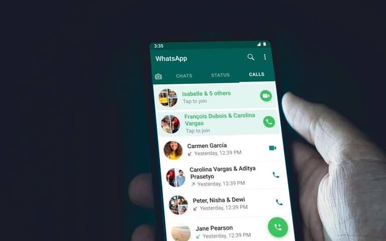 Join an ongoing WhatsApp Group Call