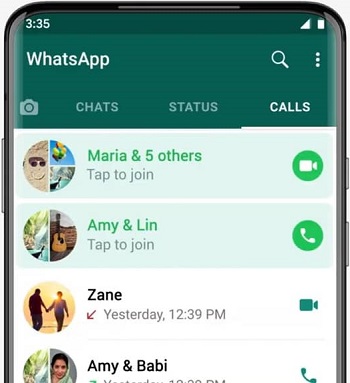 WhatsApp Calls Tab Missed Call