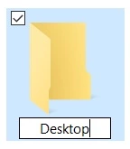 Desktop Folder in User Account