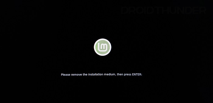 Linux Mint shutdown USB removal warning