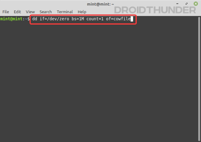 Fix for Linux Cowfile error