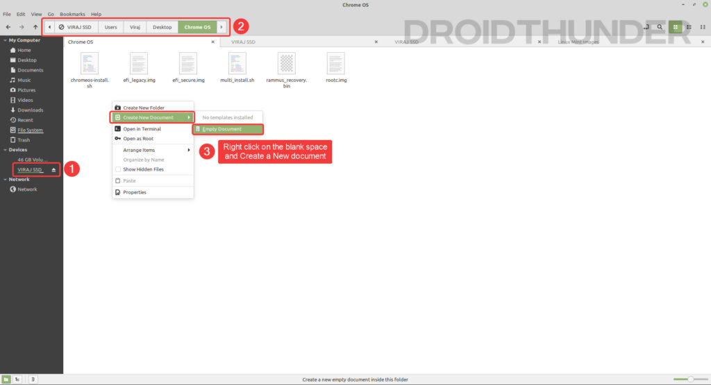 Pasting the boot code in a text file