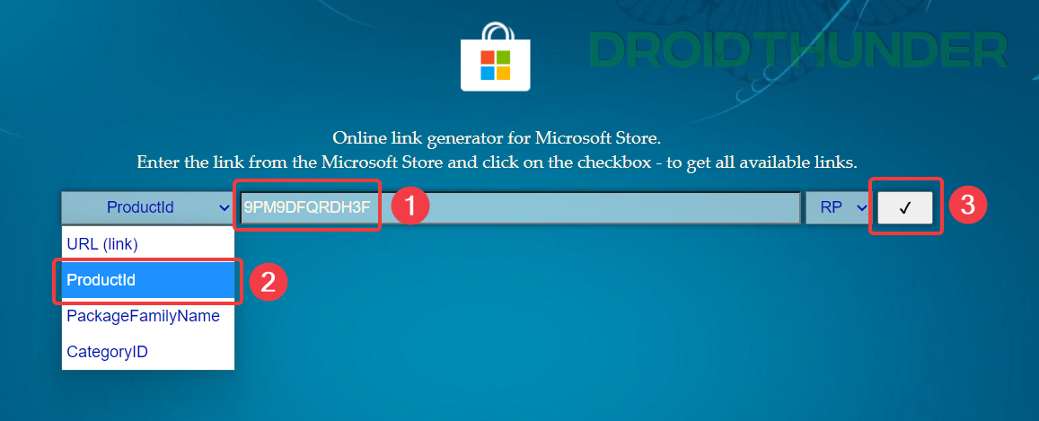 Generate Microsoft Store Direct Download Link