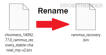 renaming Chrome OS recovery image