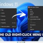 Make Windows 11 right click context menu like Windows 10