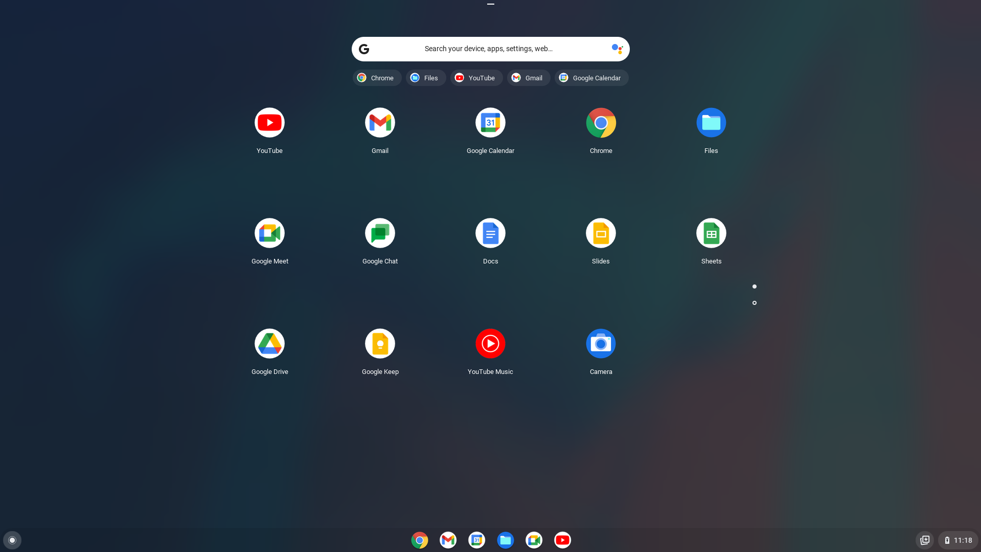 Start Menu 1 in Chrome OS Flex