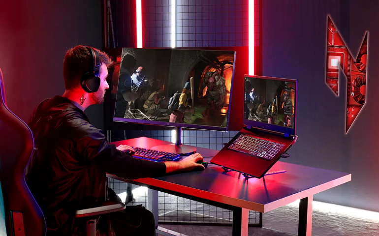 Man Playing on Best Gaming Laptops