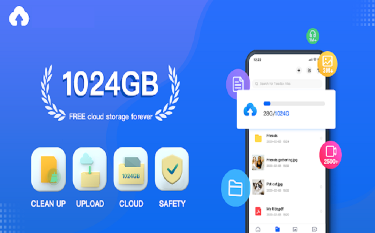 terabox providing lifetime 1tb free cloud storage