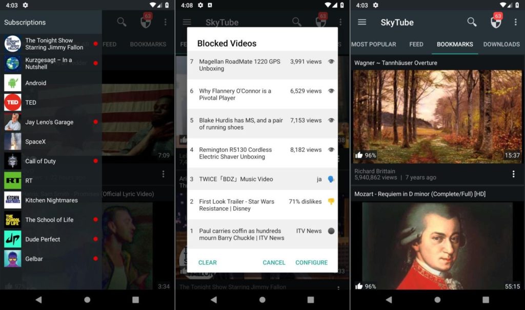 SkyTube - YouTube Client for Android