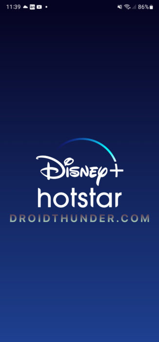 Open Disney+ Hotstar app