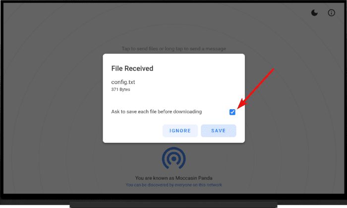 Un-tick 'Ask to save each file before downloading' option
