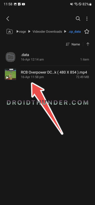 Videoder Downloaded Video