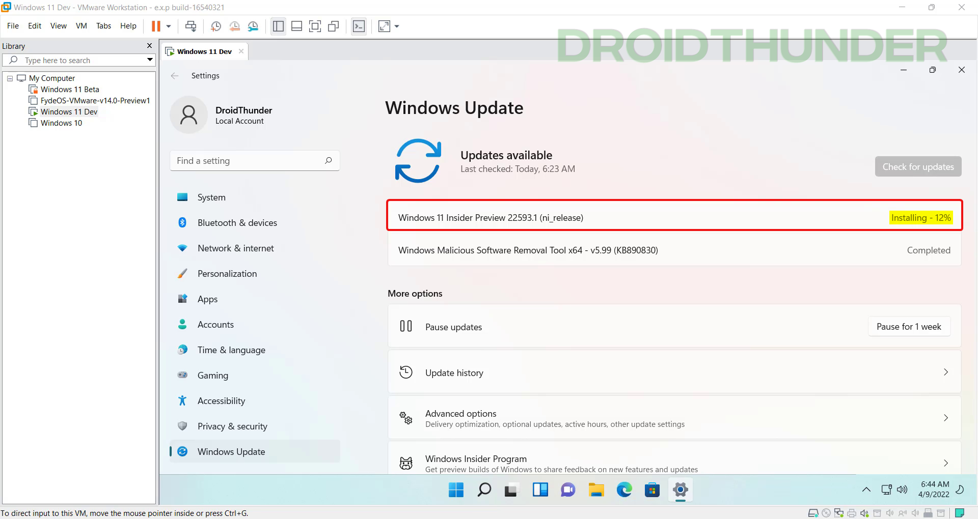 Update and install Windows 11 in Virtual machine without any error