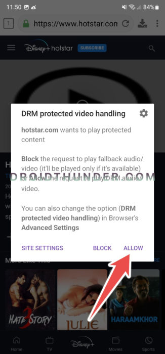 Allow DRM Protected Video handling in 1DM app