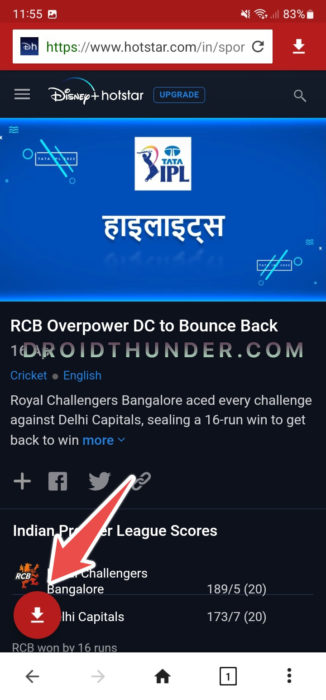 Download Hotstar videos using Videoder app