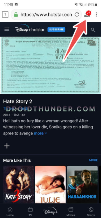 Click on Download button in 1DM app