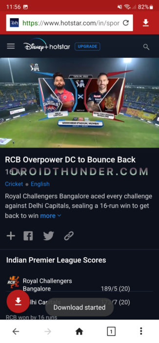Download videos in Videoder app