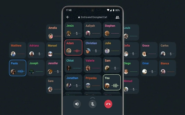 WhatsApp Group Voice Calls Support up to 32 Users