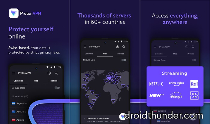 Proton VPN app for Android