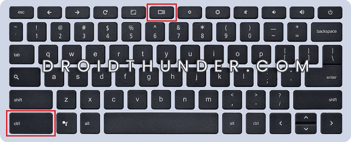 Chromebook Keyboard Shortcuts to take screenshot