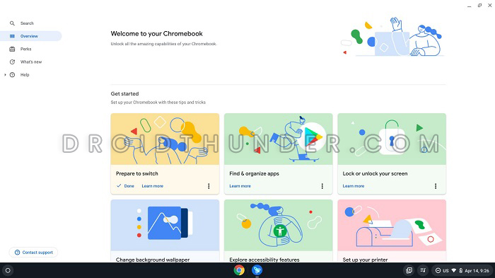 Get Chromebook Help page